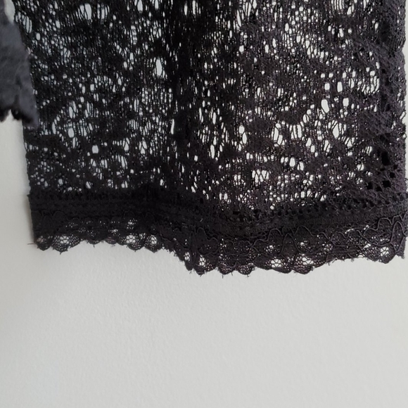 French Connection black lace shirt - Picture 6 of 8